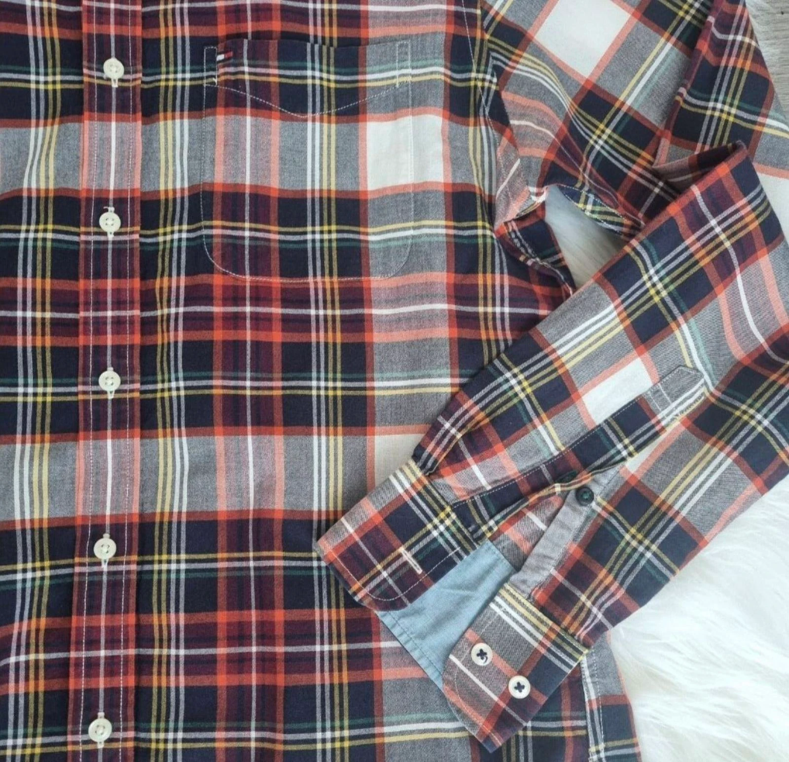 Camisa a cuadros Tommy Hilfiger – Ajuste personalizado – Talla M – photo 3